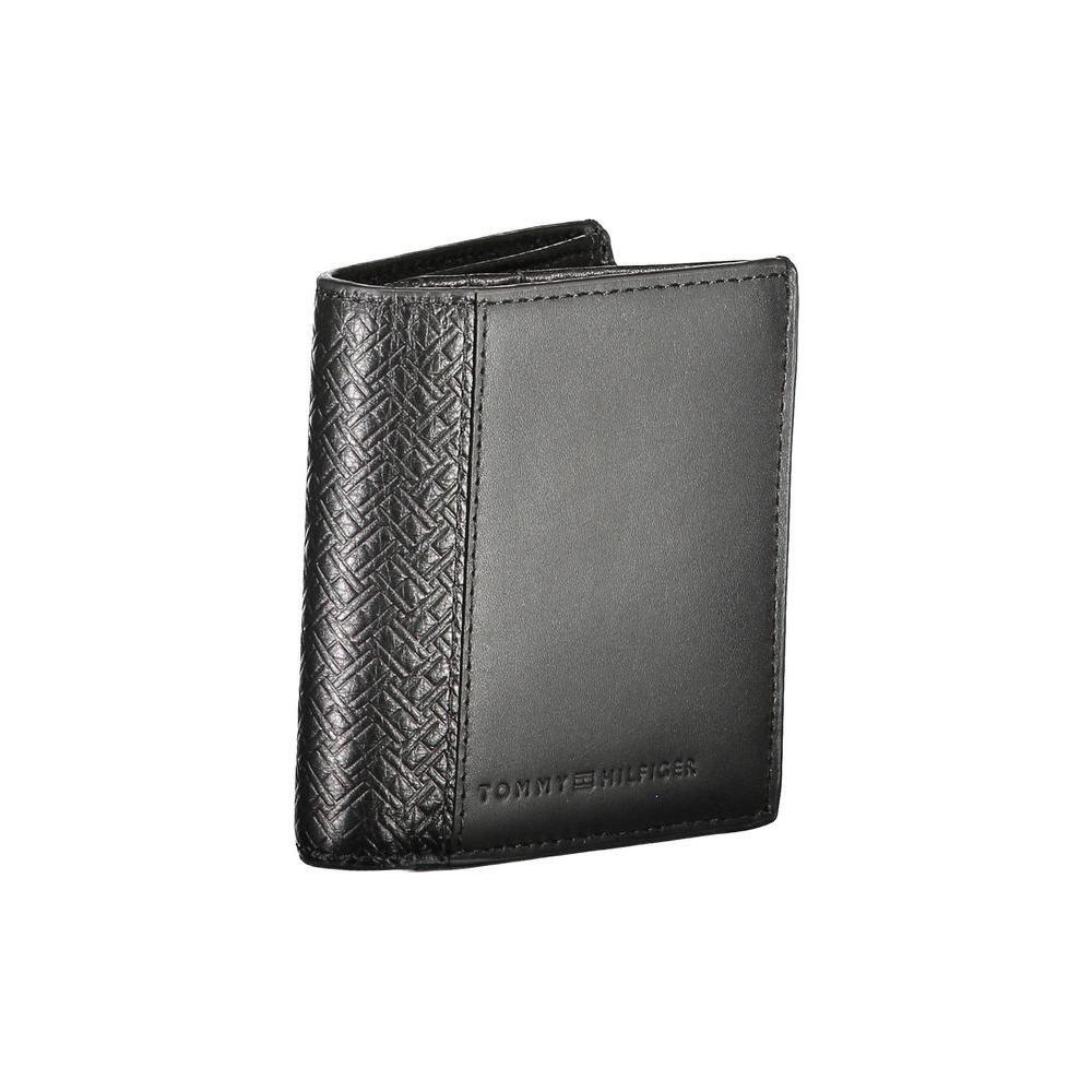 Tommy Hilfiger Black Leather Men Wallet TO-13960