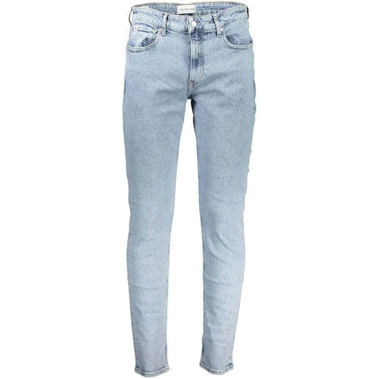 Calvin Klein Light Blue Cotton Men Jeans CA-18586-W28 | L32