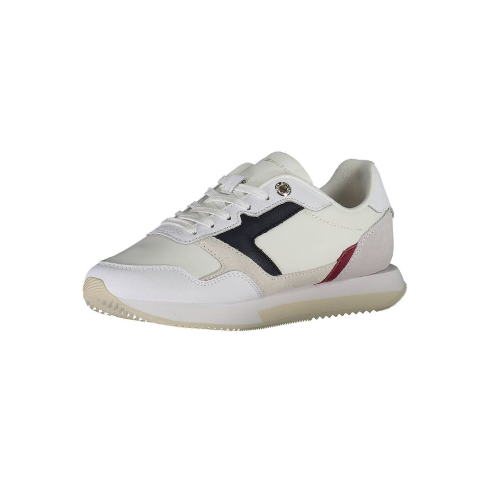 Tommy Hilfiger White Polyester Sneaker