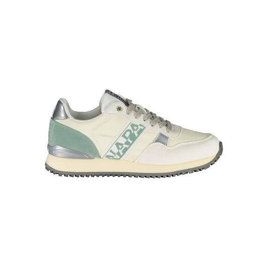 Napapijri Chic White Lace-Up Sports Sneakers with Contrast Detail NA-23090-EU38/US8
