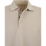 Burberry Pale Stone Cotton Collared Polo Shirt BU4005899PS