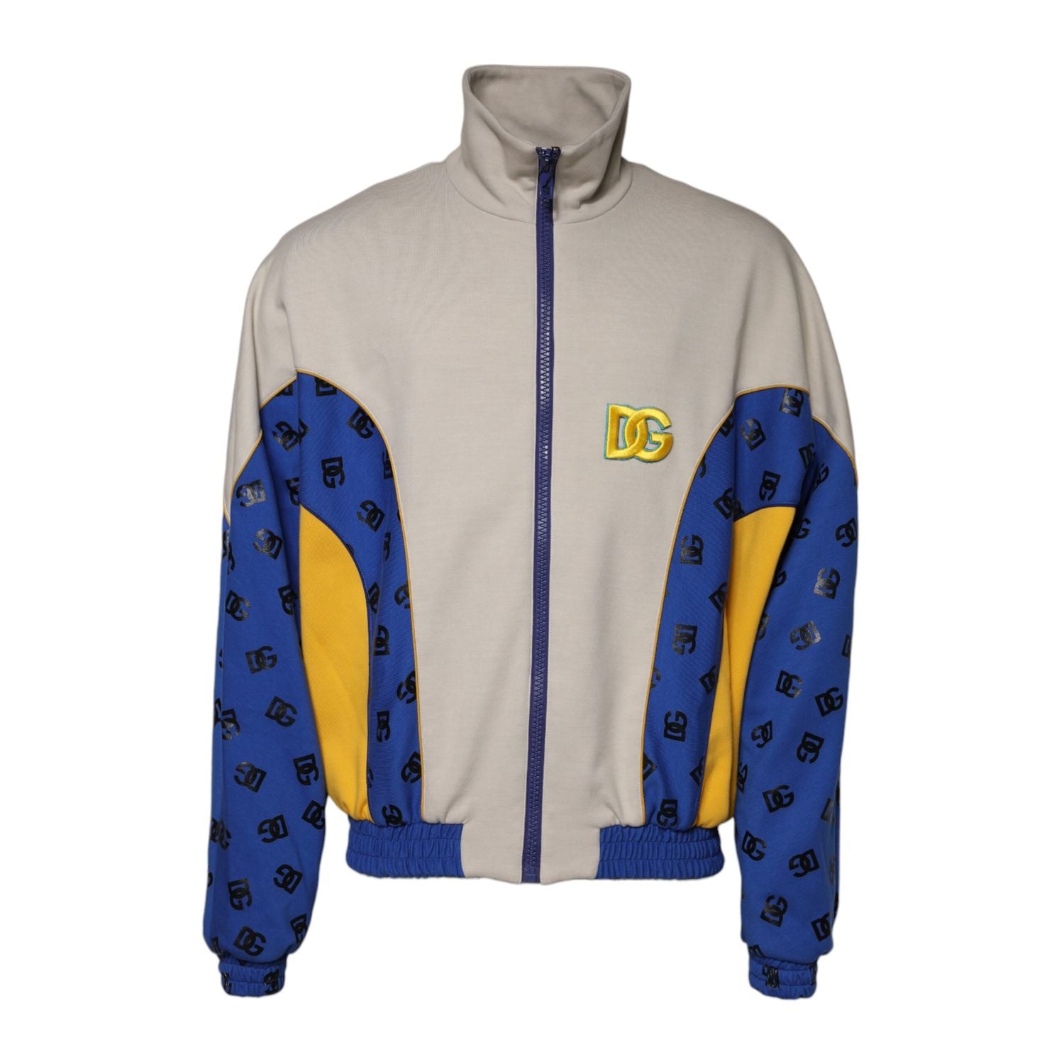 Dolce & Gabbana Multicolor Polyester Full Zip Bomber Jacket