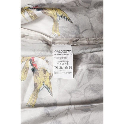 Dolce & Gabbana Multicolor Silk Printed Button Down Shirt Dolce & Gabbana