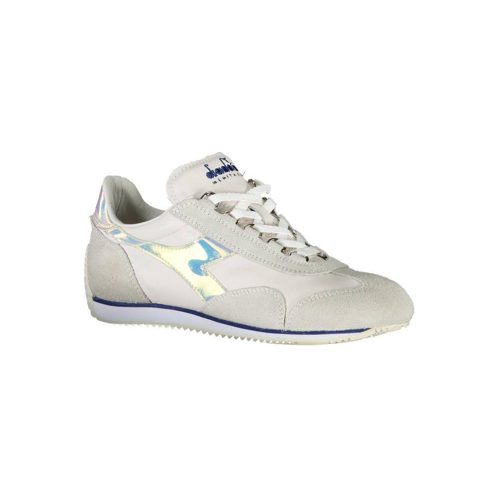 Diadora White Fabric Sneaker