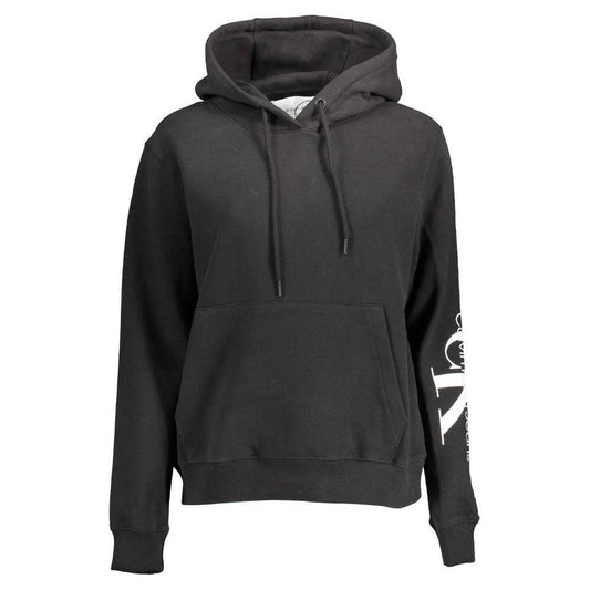 Calvin Klein Black Cotton Women Sweatshirt CA-13493-S