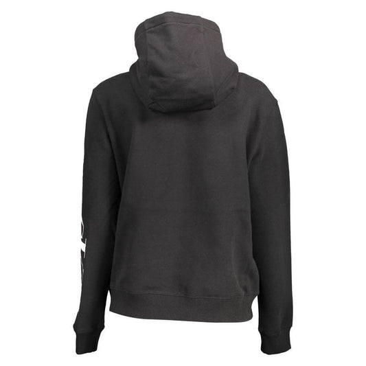 Calvin Klein Black Cotton Women Sweatshirt CA-13493-S