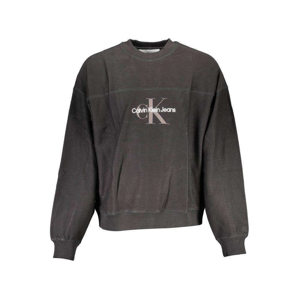 Calvin Klein Black Cotton Men Sweater CA-16681-M