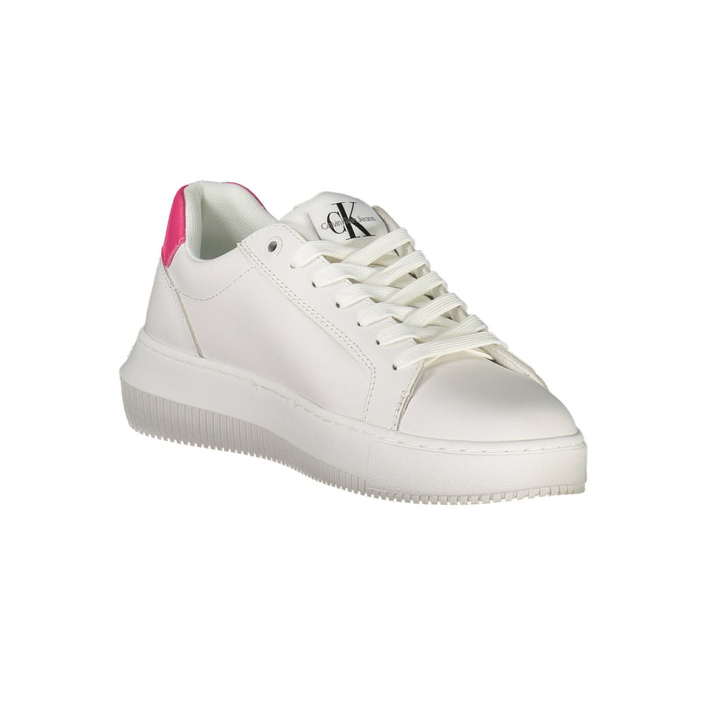 Calvin Klein White Polyester Sneaker