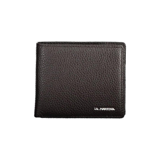 La Martina Brown Leather Men Wallet LA-20579