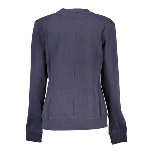 North Sails Blue Cotton Women Sweater NO-21631-XS