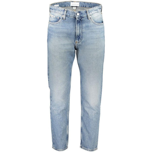 Calvin Klein Light Blue Cotton Men Jeans CA-31384-W30