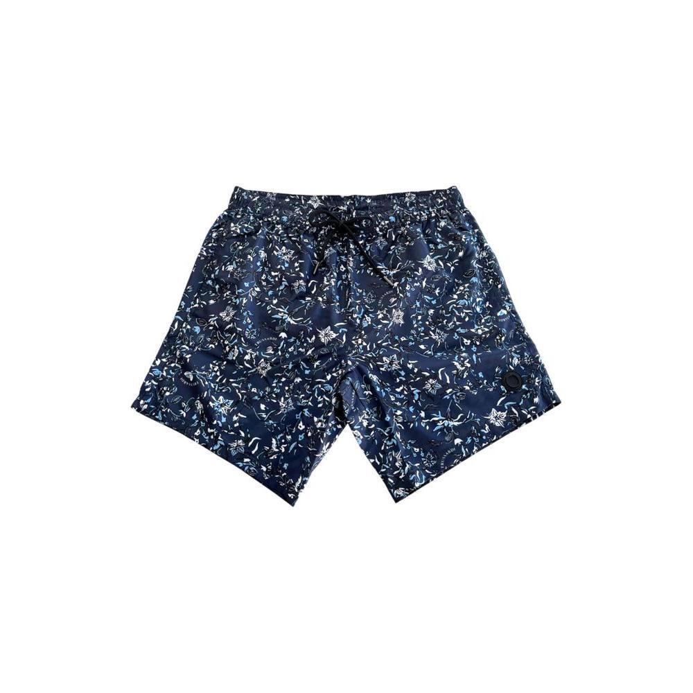 Trussardi Beachwear Blue Polyester Men Swim Shorts TR-24817-S