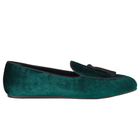 Charles Philip Green Velvet Loafer CH-15382-EU40/US7