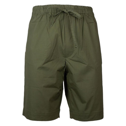 Alpha Studio Green Cotton Short AL-15385-IT46 | S