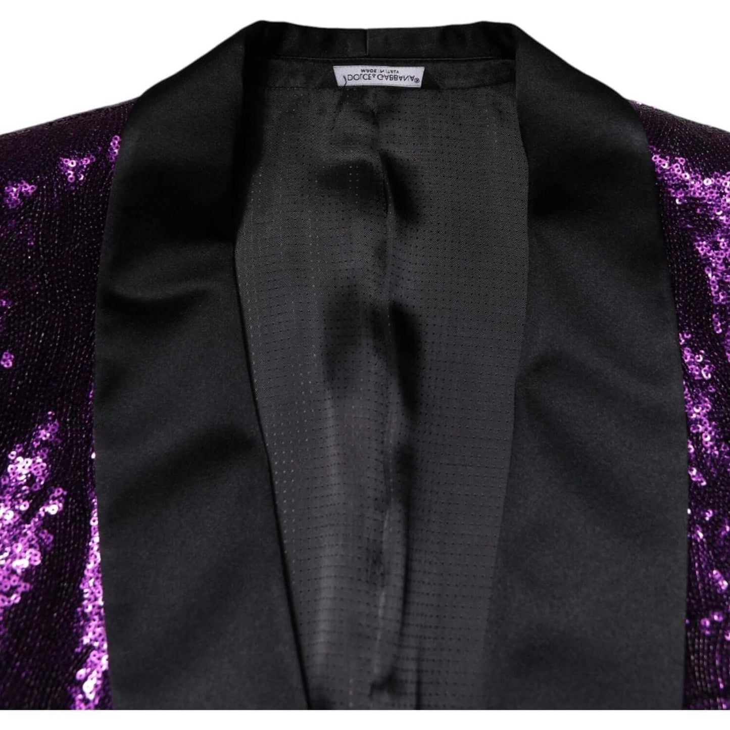 Dolce & Gabbana Purple SICILIA Sequin Embellish Coat Jacket KOS2308-50