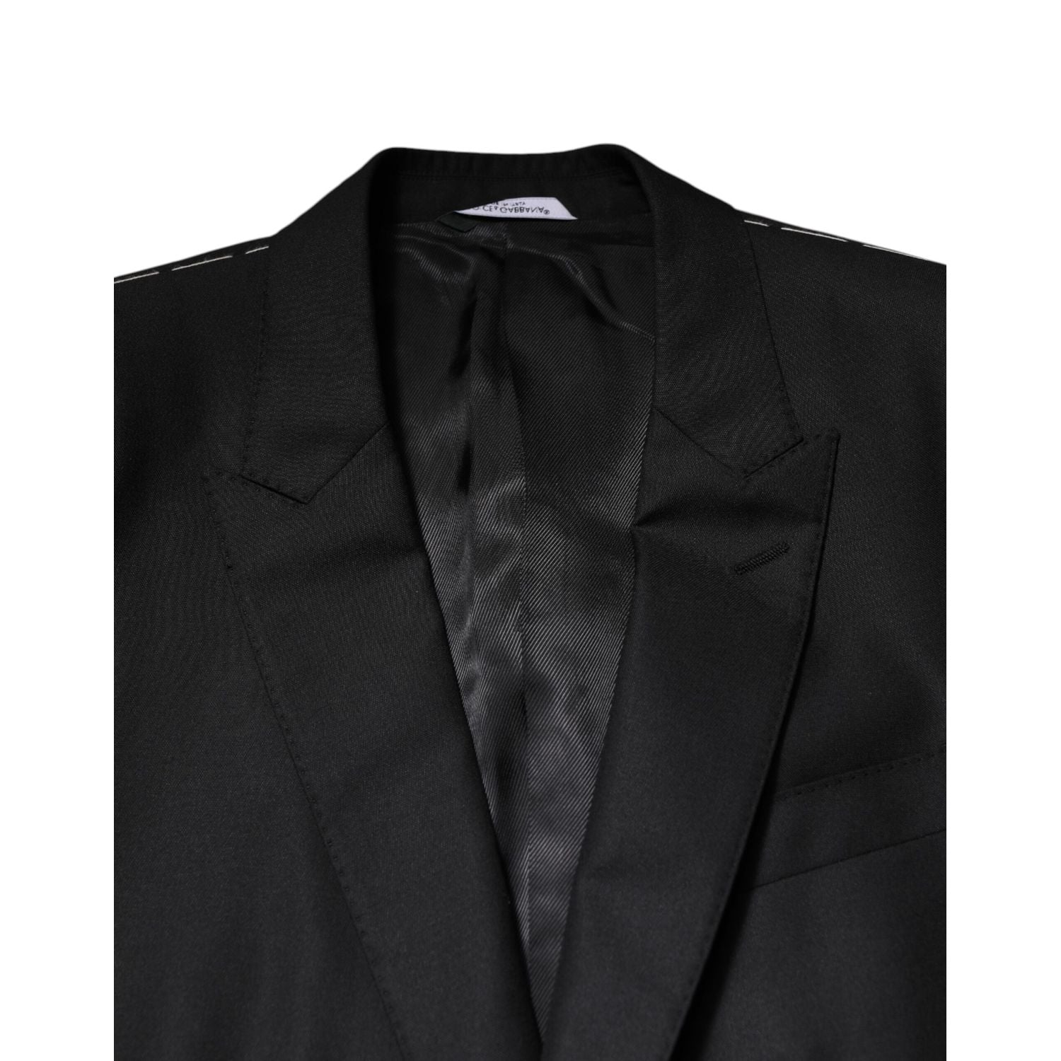 Dolce & Gabbana Black Single Breasted Suit 2 Piece Jacket