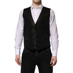 Dolce & Gabbana Dark Brown Dress Formal Men Waistcoat Vest TSH90465-50