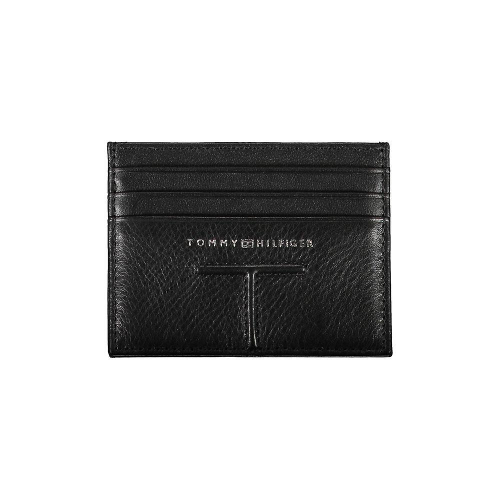 Tommy Hilfiger Black Leather Men Wallet TO-17498
