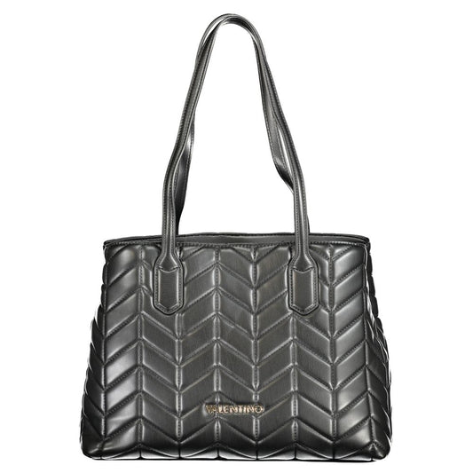 Mario Valentino Black Polyethylene Women Handbag with elegant design and shoulder handles