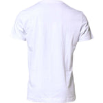 Dolce & Gabbana White Logo Embroidery Crew Neck T-shirt