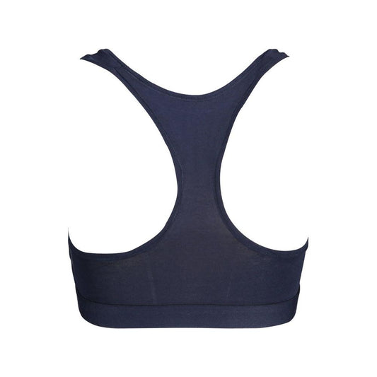 Tommy Hilfiger Blue Cotton Women Sports Bra TO-2659-XS
