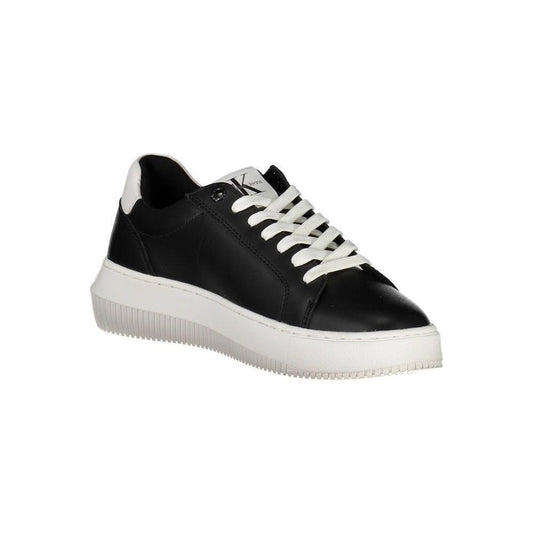 Calvin Klein Black Leather Women Sneaker CA-17972-EU36/US6
