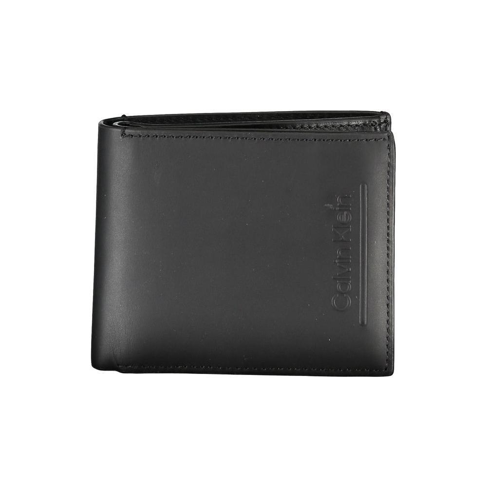 Calvin Klein Black Leather RFID Wallet with Coin Purse CA-25958