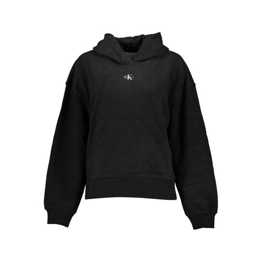 Calvin Klein Black Cotton Women Sweater CA-18028-XL
