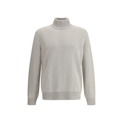 Brunello Cucinelli White Cashmere Cashmere Sweater Brunello Cucinelli