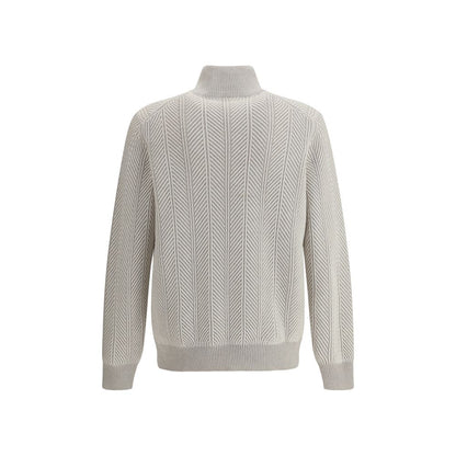 Brunello Cucinelli White Cashmere Cashmere Sweater Brunello Cucinelli