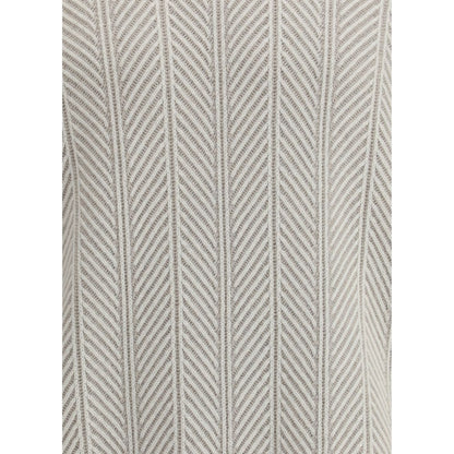 Brunello Cucinelli White Cashmere Cashmere Sweater Brunello Cucinelli