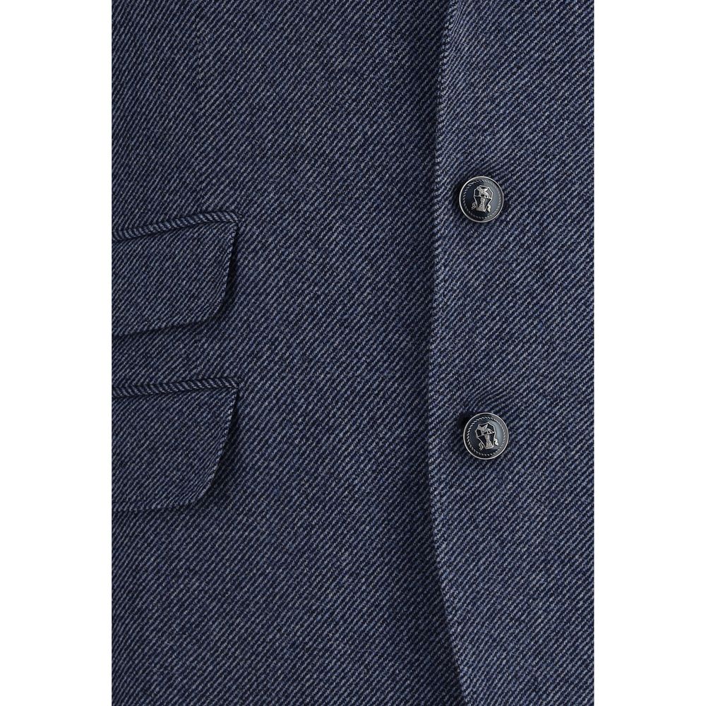 Brunello Cucinelli Blue Wool Blazer