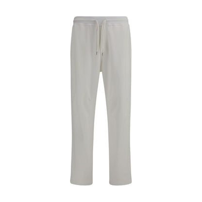 Brunello Cucinelli White Cotton Joggers (Workout Pants) Brunello Cucinelli