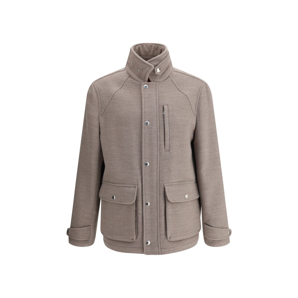 Brunello Cucinelli Beige Wool Coat