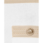 Balmain White Viscose Women Dress with Faux Gold Buttons