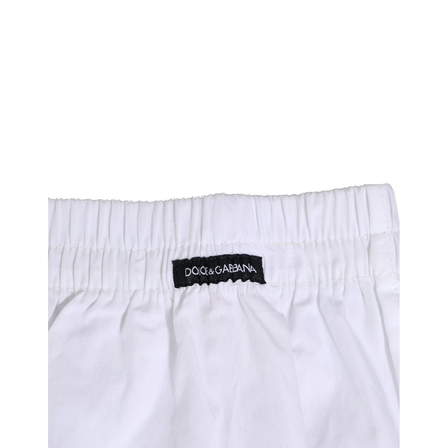 Dolce & Gabbana White Cotton Regular Boxer Shorts Underwear Dolce & Gabbana