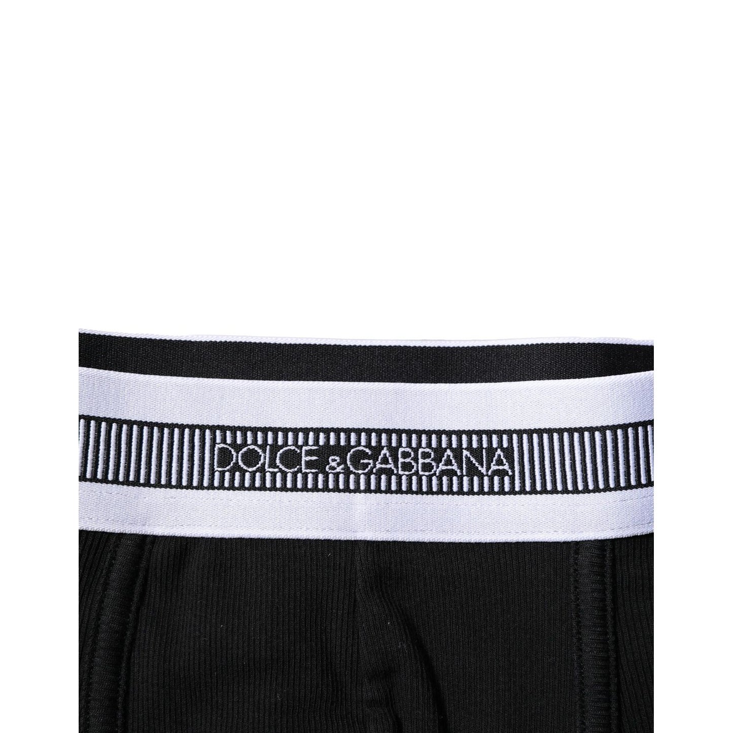 Dolce & Gabbana Black Cotton Stretch Regular Boxer Underwear Dolce & Gabbana