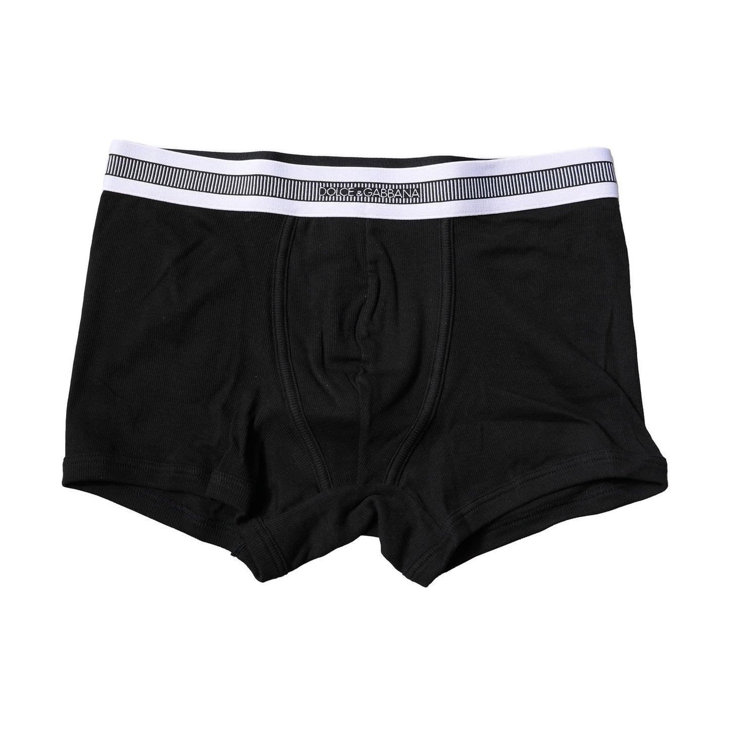 Dolce & Gabbana Black Cotton Stretch Regular Boxer Underwear Dolce & Gabbana