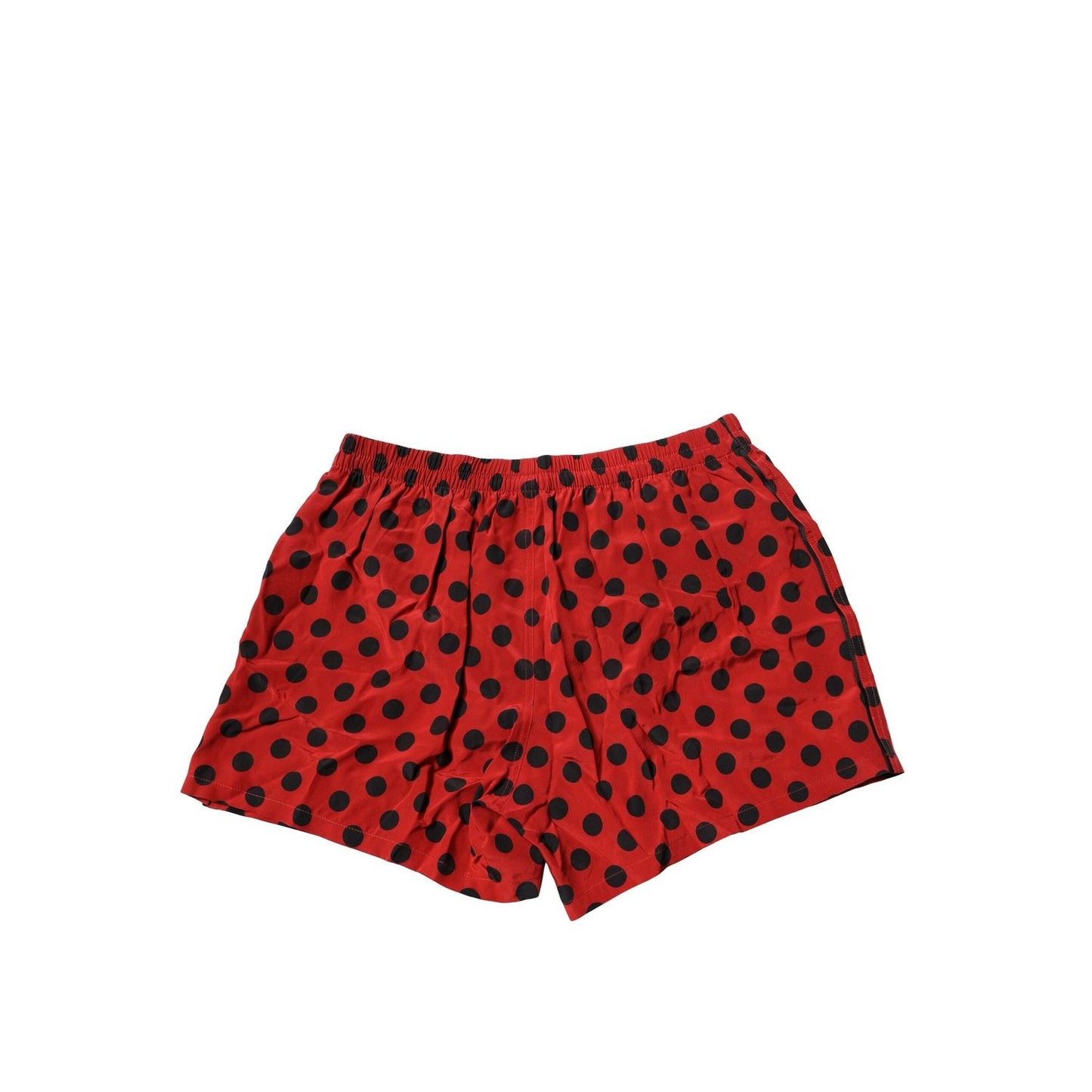 Dolce & Gabbana Red Silk Polka Dot Boxer Shorts Underwear Dolce & Gabbana