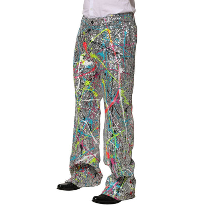 Dolce & Gabbana Multicolor Sequined Embellished Pants Dolce & Gabbana