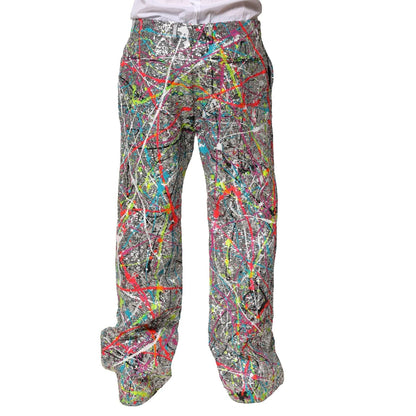 Dolce & Gabbana Multicolor Sequined Embellished Pants Dolce & Gabbana