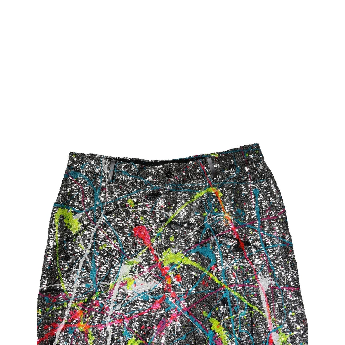 Dolce & Gabbana Multicolor Sequined Embellished Pants Dolce & Gabbana