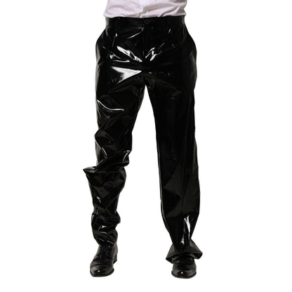 Dolce & Gabbana Black Nylon Straight Men Pants Dolce & Gabbana