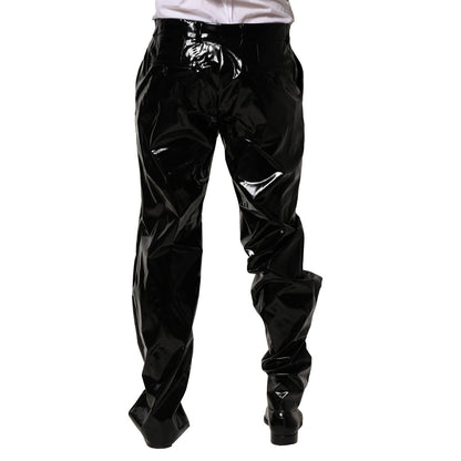 Dolce & Gabbana Black Nylon Straight Men Pants Dolce & Gabbana