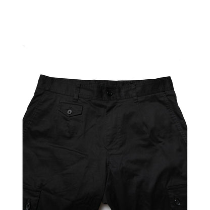 Dolce & Gabbana Black Cotton Dress Slim Formal Pants Dolce & Gabbana