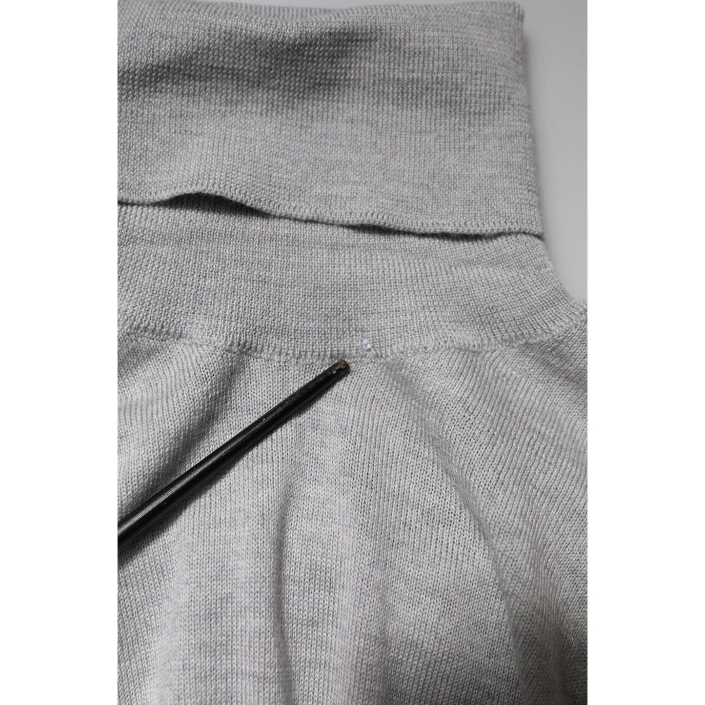 Dolce & Gabbana Gray Long Sleeve Turtleneck Pullover Sweater TSH90526-50