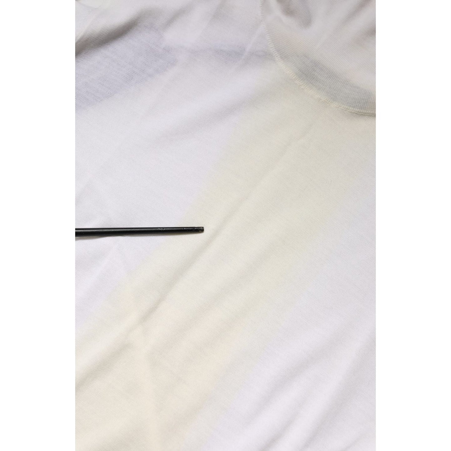 Dolce & Gabbana White Wool Turtleneck Men Sweatshirt Sweater Dolce & Gabbana