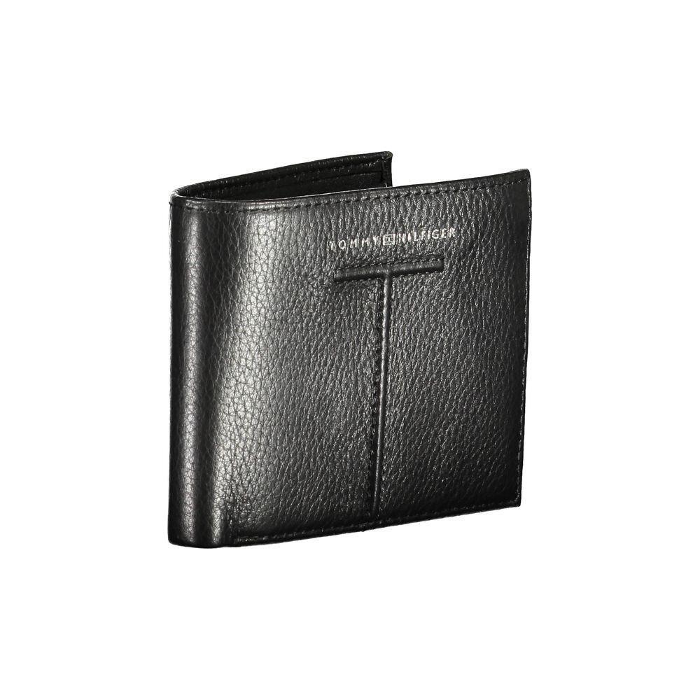 Tommy Hilfiger Black Leather Men Wallet TO-17499