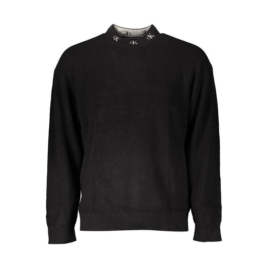 Calvin Klein Black Cotton Men Sweater CA-18020-S