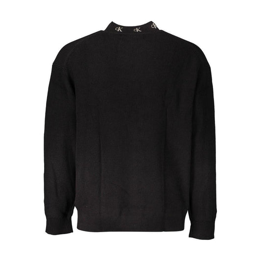 Calvin Klein Black Cotton Men Sweater CA-18020-S